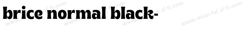 brice normal black字体转换